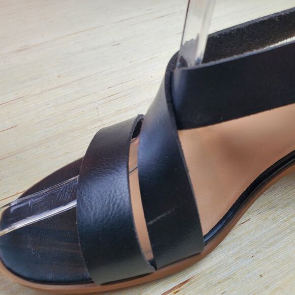 SUN + STONE | Quinn Strappy | Black | Block Heel Sandals | Size 8.5 - Picture 9 of 10